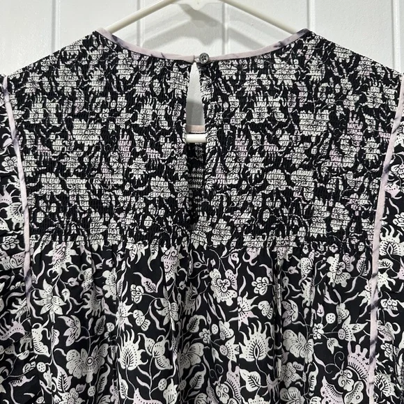 Joie Jamila Floral Print Shift Long Sleeve Dress